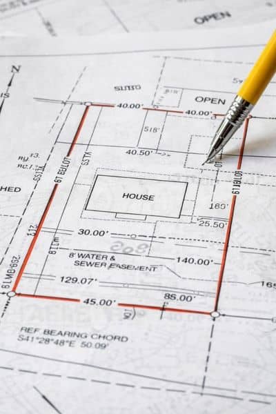 Residential lot survey map plan - ALTA SURVEY Massachusetts Detailed property line survey map showing boundary lines and measurements for a residential lot